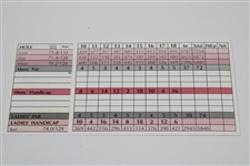 Arnold Palmer Signed Cherry Hills Scorecard (Byron Nelson) & Magazine Page with Bumper Stickers JSA ALOA