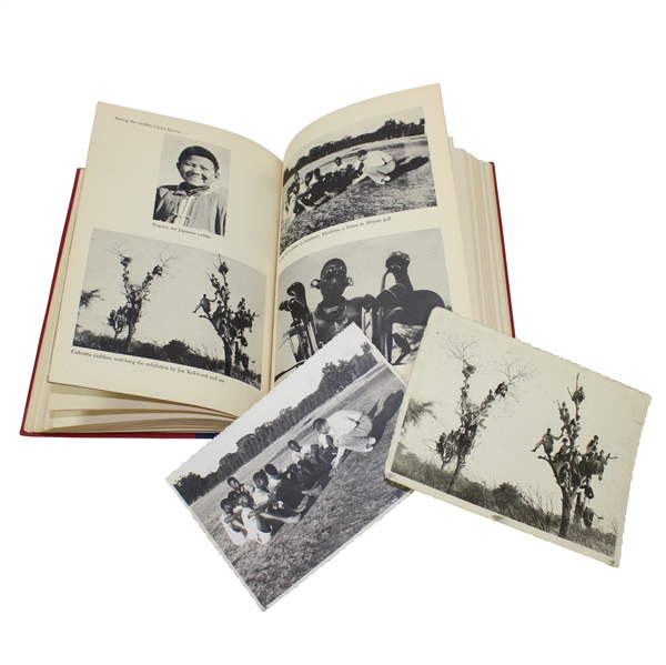Two (2) Original Personal Walter Hagen Photos Used in 1956 The Walter Hagen Story Book - Includes Book