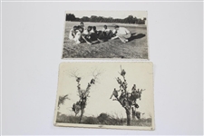 Two (2) Original Personal Walter Hagen Photos Used in 1956 The Walter Hagen Story Book - Includes Book