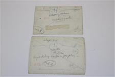 Two (2) Original Personal Walter Hagen Photos Used in 1956 The Walter Hagen Story Book - Includes Book