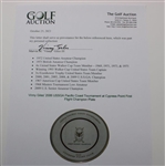 Vinny Giles' 2006 USSGA Pacific Coast Tournament at Cypress Point First Flight Champion Plate