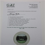 Vinny Giles' Pine Valley Golf Club John Arthur Brown Trophy Medalist Lenox Plate - 1989