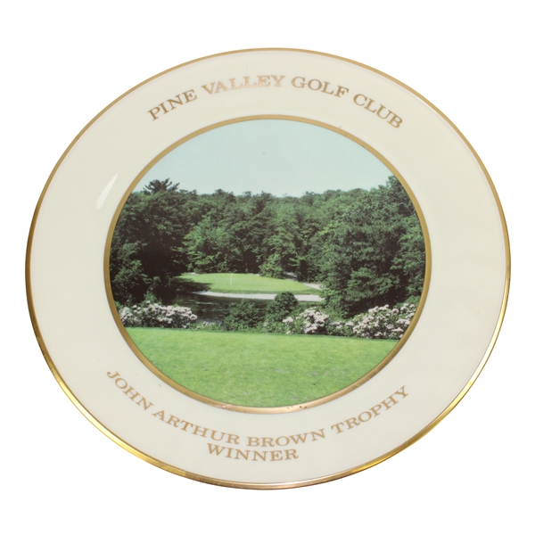Vinny Giles Pine Valley Golf Club John Arthur Brown Trophy Winner Lenox Plate - 1989