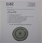 Vinny Giles' 2004 USSGA Sea Island Lenox Plate with Box