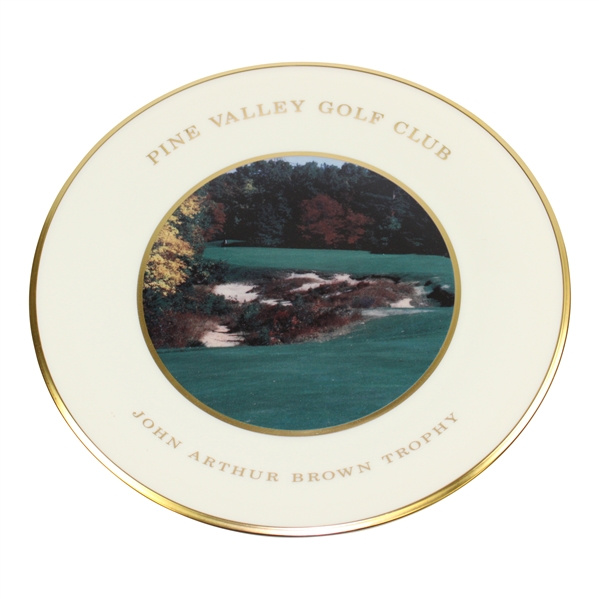 Vinny Giles Pine Valley Golf Club John Arthur Brown Trophy Winner Lenox Plate with Box - 1995