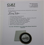 Vinny Giles' 1994 Masters Lenox Limited Edition Member Plate #6 with Original Box