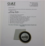 Vinny Giles' 1997 Masters Lenox Limited Edition Member Plate #12 with Original Box