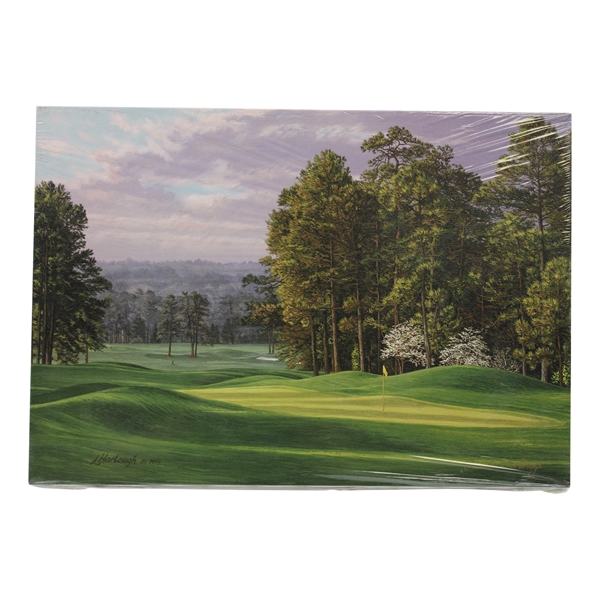 Vinny Giles 1999 Masters Gift - Linda Hartough Signed Ltd Ed #8 Hole Yellow Jasmine Canvas - Sealed