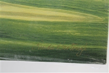 Vinny Giles' 1999 Masters Gift - Linda Hartough Signed Ltd Ed #8 Hole Yellow Jasmine Canvas - Sealed
