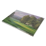 Vinny Giles' 1999 Masters Gift - Linda Hartough Signed Ltd Ed #8 Hole Yellow Jasmine Canvas - Sealed