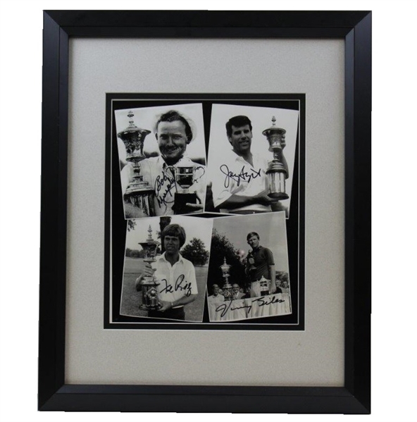 Vinny Giles Personal US Amateur Champs Signed Trophy Photo Display - Giles, Murphy, Sigel, & Ridley JSA ALOA