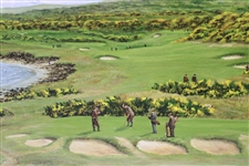 Vinny Giles' Personal 'Fuaran' 10th Hole Ltd Ed Sealed Image Giclee #6/195 by Artist Bill Waugh