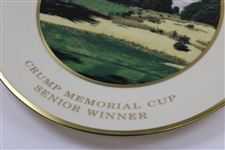 Vinny Giles' Pine Valley Golf Club Crump Memorial Cup Senior Winner Lenox Plate with Box - 2001