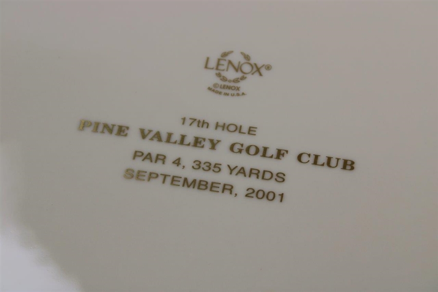 Vinny Giles' Pine Valley Golf Club Crump Memorial Cup Senior Winner Lenox Plate with Box - 2001