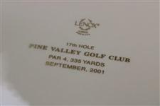 Vinny Giles' Pine Valley Golf Club Crump Memorial Cup Senior Winner Lenox Plate with Box - 2001