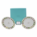 Vinny Giles 2015 Augusta National Golf Club Ltd Ed Masters Tiffany & Co Beautification Plates In Box with Card