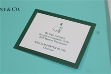 Vinny Giles' 2015 Augusta National Golf Club Ltd Ed Masters Tiffany & Co Beautification Plates In Box with Card