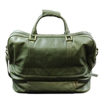 Vinny Giles' Personal Vintage Augusta National Golf Club Used Dk Green Piel Duffel Bag