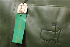 Vinny Giles' Personal Vintage Augusta National Golf Club Used Dk Green Piel Duffel Bag