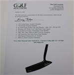 Vinny Giles' Personal Used Titleist 97 S. 1 Cameron Putter with 'V.G.' on Face with Headcover