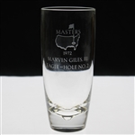 Vinny Giles 1972 Masters Tournament Hole No. 2 Crystal Eagle Steuben Glass with Original Sleeve