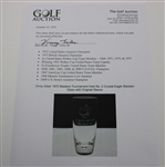 Vinny Giles' 1972 Masters Tournament Hole No. 2 Crystal Eagle Steuben Glass with Original Sleeve