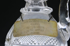 Vinny Giles' 1989 Virginia 'Amateur Golfer of the Century' Baccarat Glass Pitcher Award - 3.18.89