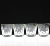 Vinny Giles 2003 Masters Tournament Player Gift of Four (4) Rocks Glasses in Original Box