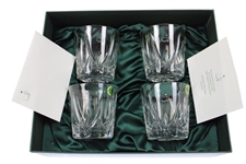 Vinny Giles' 2003 Masters Tournament Player Gift of Four (4) Rocks Glasses in Original Box