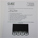 Vinny Giles' 2003 Masters Tournament Player Gift of Four (4) Rocks Glasses in Original Box
