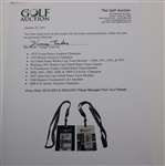 Vinny Giles' 2019-2020 & 2020-2021 Player Manager PGA Tour Passes