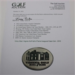 Vinny Giles' Virginia Golf Hall of Fame Inaugural Class Coin - 2016
