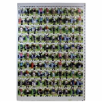 Vinny Giles Personal Uncut Sheet of 2012 UpperDeck SPA Golf F1 Regular Cards Silver