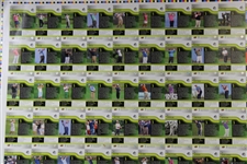 Vinny Giles' Personal Uncut Sheet of 2012 UpperDeck SPA Golf F1 Regular Cards Silver