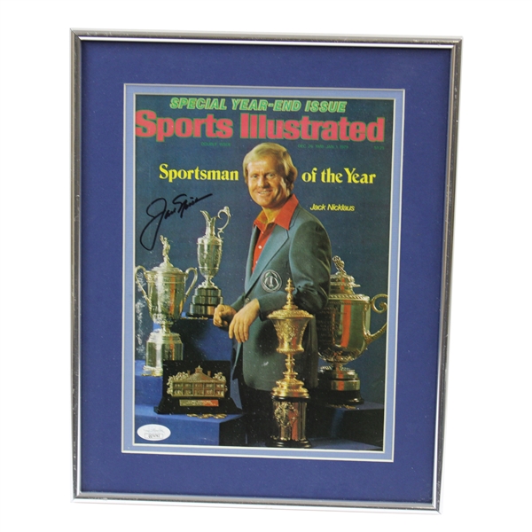 Jack Nicklaus Signed 1979 Sports Illustrated Sportsman of the Year Magazine - Framed JSA #QQ74792