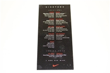 Tiger Woods Niketown Promo 1996 Locations Rookie Year Card