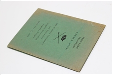 Maureen Orcutt's 1957 Women's Titleholders at Augusta CC Press-Radio TV Record Book - Seldom Seen
