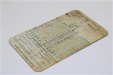 Maureen Orcutt's 1921 Englewood Golf Club Scorecard (site 1909 U.S. Open) - First Attempt to Win Junior Golf