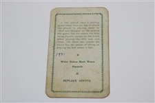 Maureen Orcutt's 1921 Englewood Golf Club Scorecard (site 1909 U.S. Open) - First Attempt to Win Junior Golf