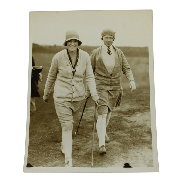 Maureen Orcuttts Original Topical Of London 1930 Wire Photo - British Ladies Amateur Championship at Formby