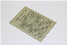 Maureen Orcutt's 1930 British Ladies Amateur Scorecard at Formby Golf Club