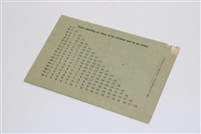 Maureen Orcutt's 1930 British Ladies Amateur Scorecard at Formby Golf Club