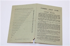 Maureen Orcutt's 1930 British Ladies Amateur Scorecard at Formby Golf Club