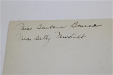 Maureen Orcutt's Original in Augusta Montell Photo Signed (Frank Christian Uncle)