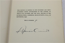 Francis Ouimet Signed 1932 'A Game of Life' Ltd Ed #92/550 1St Ed Book JSA ALOA