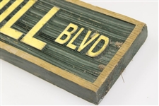 Arnold Palmer's Florida Home Course Bay Hill Blvd Wooden Used Street Name Sign
