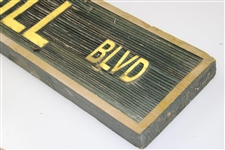 Arnold Palmer's Florida Home Course Bay Hill Blvd Wooden Used Street Name Sign
