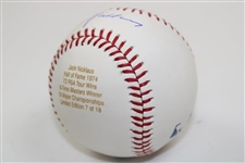 Jack Nicklaus Ltd. Ed. #7/18 Signed Rawlings Stats Baseball with Certificate of Authenticity 