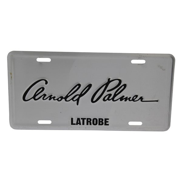 Arnold Palmer 'Latrobe' Silver Dealership License Plate