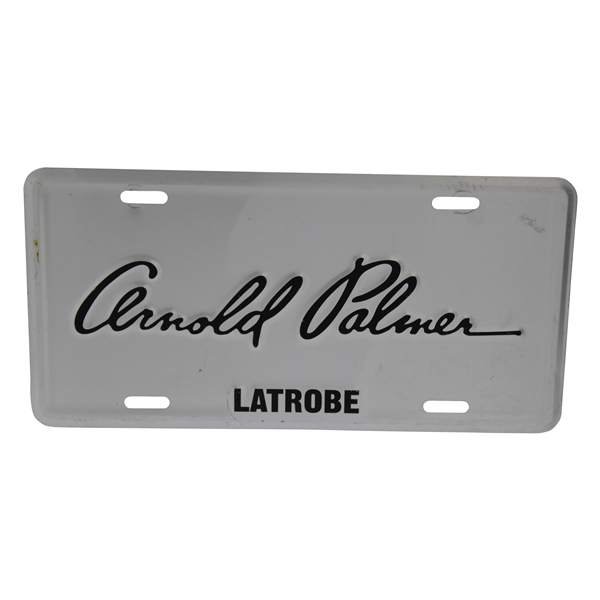 Arnold Palmer Latrobe Silver Dealership License Plate
